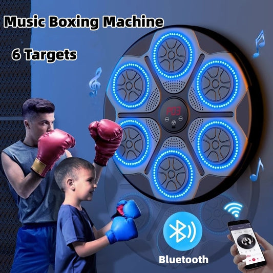 Music Boxing Machine Household With RGB Light Bluetooth Adults Mode Speed Adjustable For Indoor Kickboxing Karate Fitness Home - HundredsandBelow.com