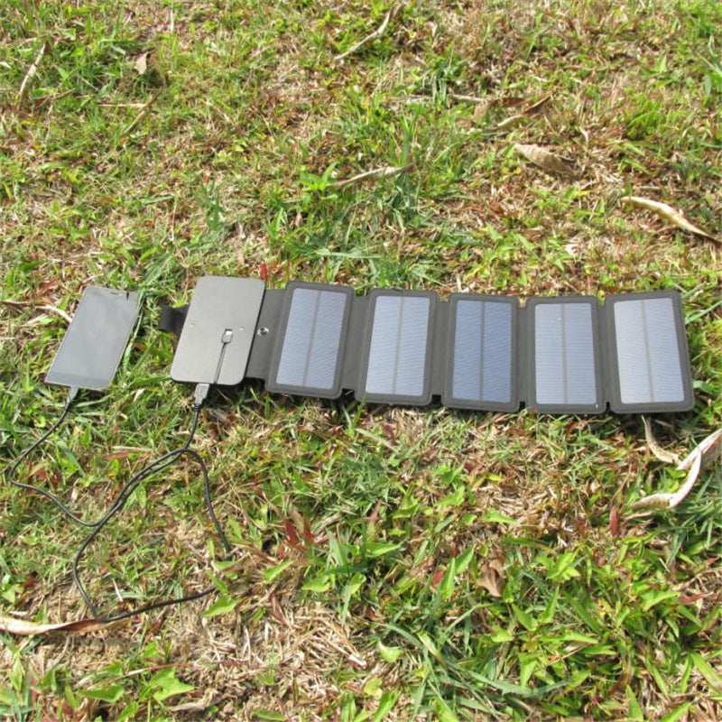 Outdoor Folding Solar Panel Charger Portable 5V 2.1A USB Output Devices Camp Hiking Backpack Travel Power Supply For Smartphones - HundredsandBelow.com