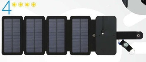 Outdoor Folding Solar Panel Charger Portable 5V 2.1A USB Output Devices Camp Hiking Backpack Travel Power Supply For Smartphones - HundredsandBelow.com