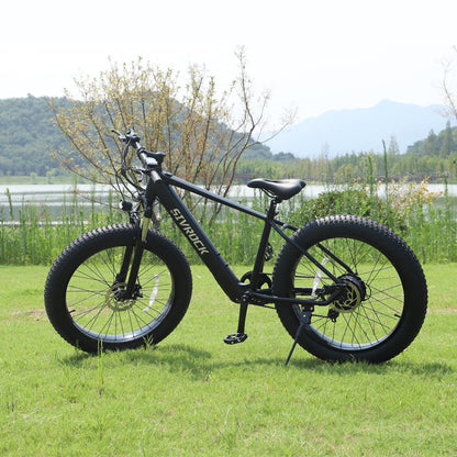 Professional Electric Bike For Adults, 26 X 4.0 Inches Fat Tire Electric Mountain Bicycle, 1000W Motor 48V 15Ah Ebike For Trail Riding, Excursion And Commute, UL And GCC Certified - HundredsandBelow.com