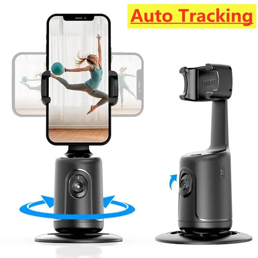 360 Auto Face Tracking Gimbal AI Smart Gimbal Face Tracking Auto Phone Holder For Smartphone Video Vlog Live Stabilizer Tripod - HundredsandBelow.com